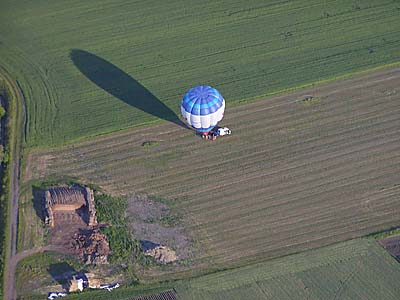 Příprava balónu k letu