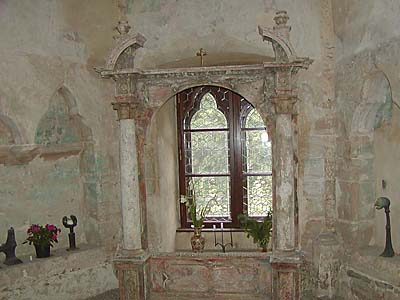 Pohled z okna hradn� kaple