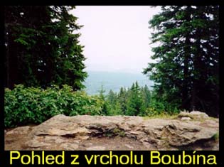 Pohled z vrcholu Boubína